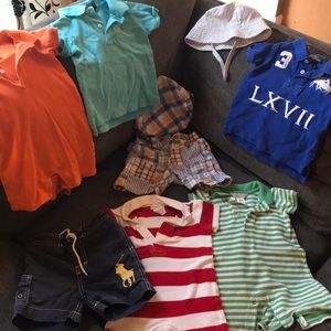 Lot boys 9 months polo and Janie and jack